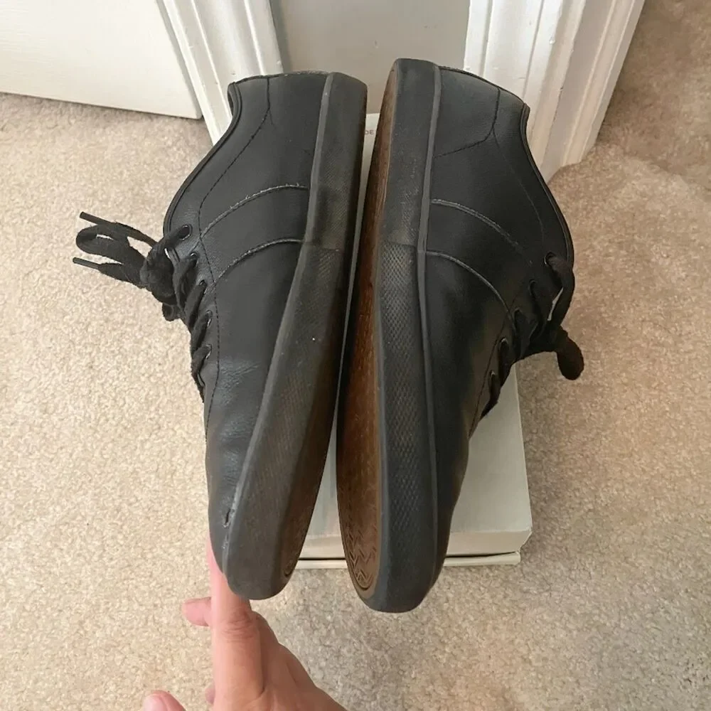 Polo Ralph Lauren Halford Leather Cushioned Lace Up Comfy Walking Sneakers